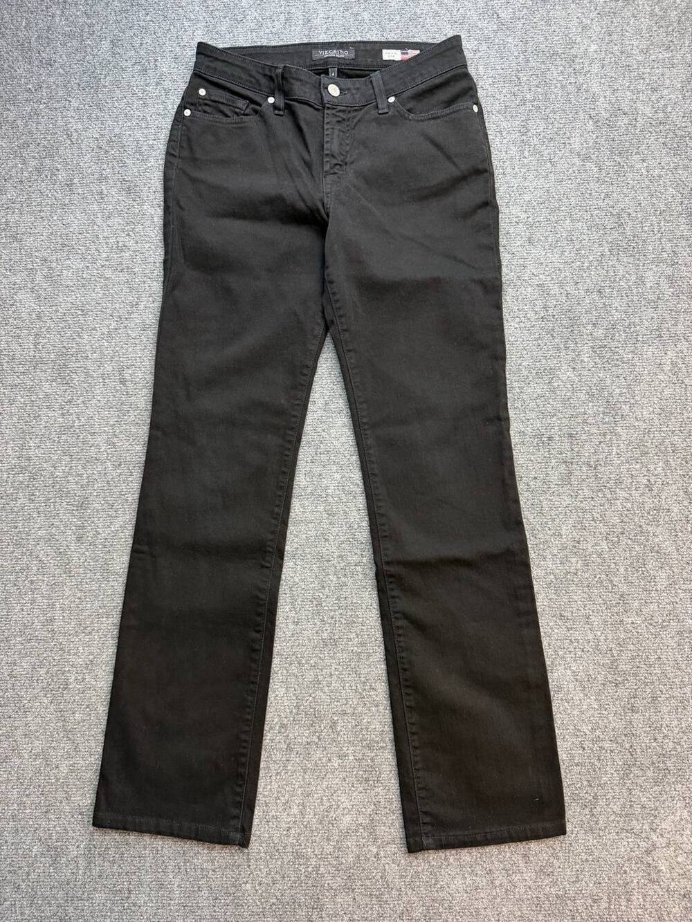 Vizcaino Premium Denim Women’s Size 4 Black Straight Leg Jeans Made in USA
